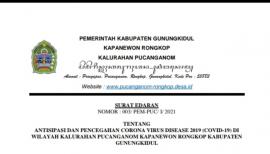 SURAT EDARAN LURAH PUCANGANOM NOMOR : 003/PEM-PUC/I/2021