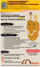 LUR!!! KALURAHAN PUCANGANOM MEMBUKA LOWONGAN PEKERJAAN